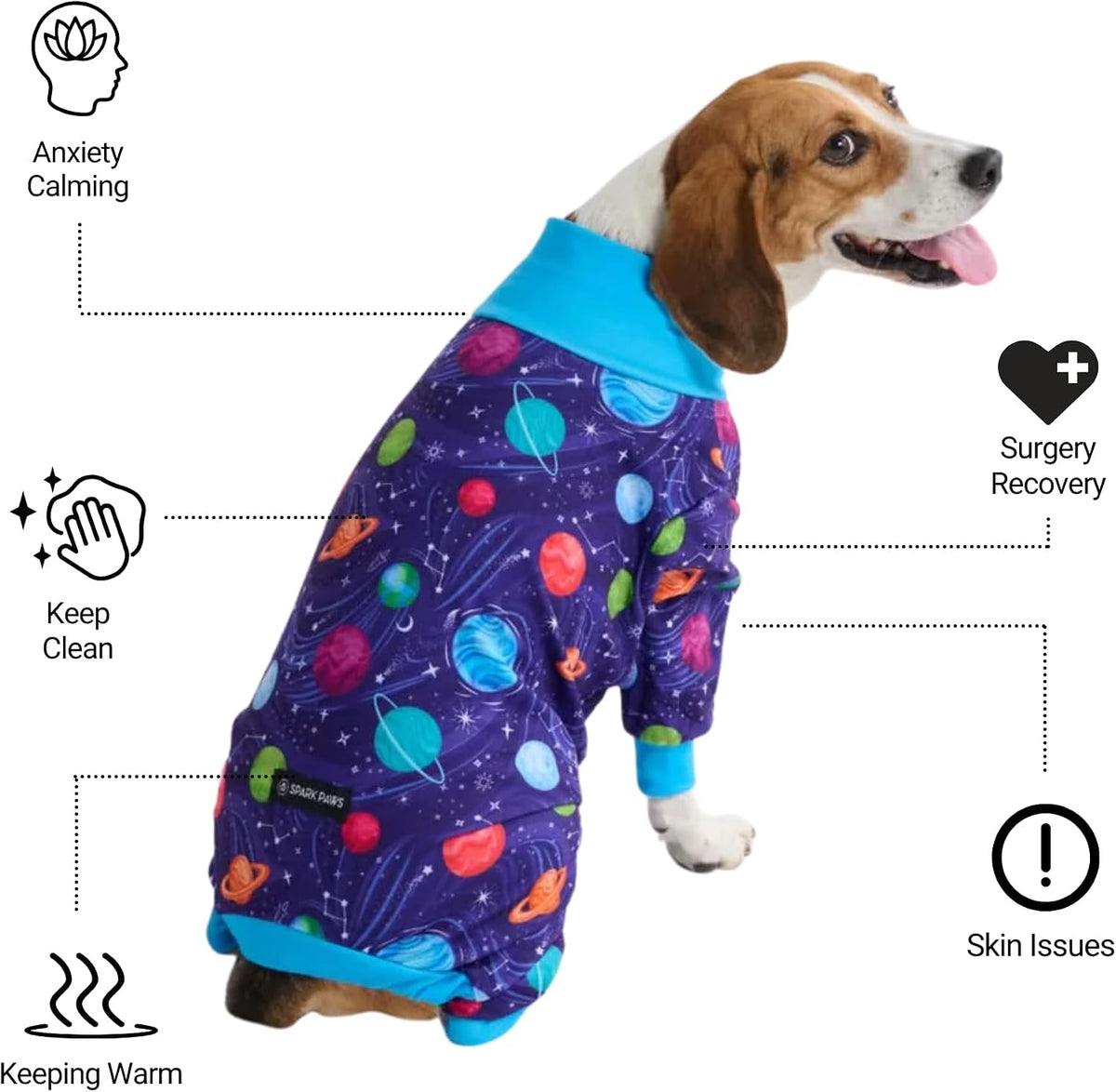 Planets Dog Pajama